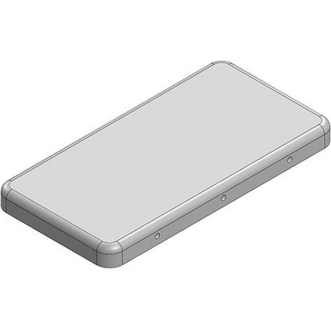 MS511-10C, RF Shield Cover 1.035" (26.30mm) X 2.035" (51.70mm) Non-Vented Snap Fit