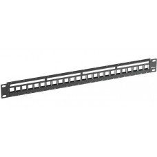 KPS24BL, KEYSTONE 24 PORT FLAT SHIELDED P