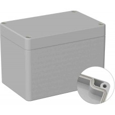 Grey ABS General Purpose Enclosure, IP66, IK07, Grey Lid, 80 x120 x85mm