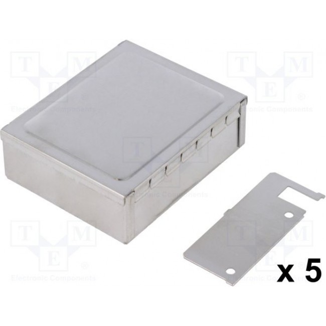 392.16, Tin Plated Steel PCB Mounting Enclosure, 83 x 68 x 28mm