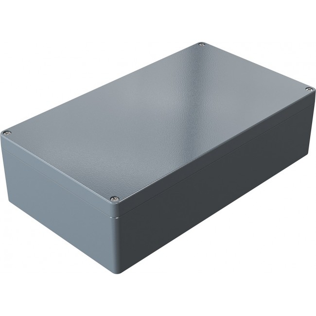 01234011, Aluminium Standard Series Grey Die Cast Aluminium Enclosure, IP66, IK09, Grey Lid, 400 x 230 x 110mm