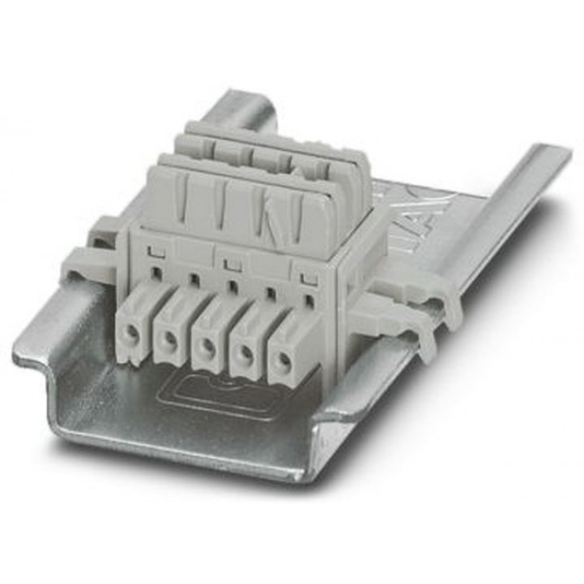 2695439, DIN Rail Terminal Blocks ME 6,2 TBUS-2 1,5/ 5-ST-3,81 GY