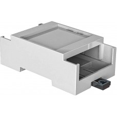 Solid Top Enclosure Type, 90 x 53 x 31.9mm, Polycarbonate DIN Rail Enclosure