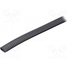 UT-4.6, Hole and edge shield; PVC; L: 10m; black; H: 17mm; W: 10mm