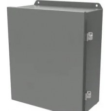 HJ161410HLP, Electrical Enclosures N4,12 J Box Hinged - 16x14x10" - Steel/Gray