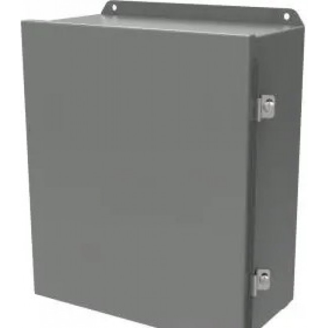 HJ161410HLP, Electrical Enclosures N4,12 J Box Hinged - 16x14x10" - Steel/Gray