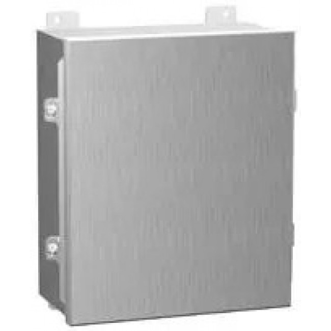 1414N4SSC4, Electrical Enclosures NEMA 4 Mild Steel Lift Off Cover 6 x 4 x 4"