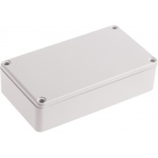 Grey Die Cast Aluminium Enclosure, Grey Lid, 114.5 x 63.6 x 30.3mm