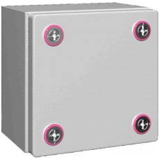 1500000, KX Series RAL7035 Steel Enclosure, IP66, IK08, Grey Lid, 150 x 150 x 120mm