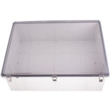 PTQ-11077-C, Enclosures, Boxes, & Cases PC+10% Fiberglass Box with Stainless Steel Latch (15.8 X 23.6 X 7.1 In)