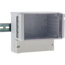 RND 455-00062, PCB Enclosure 213x104.5x185mm Grey / Transparent ABS / Polycarbonate IP65