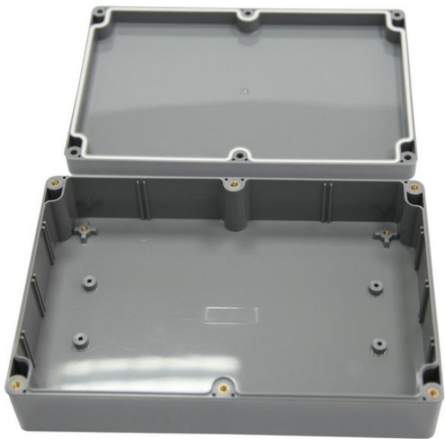 RND 455-00212, RND Series Dark Grey ABS Enclosure, IP65, Dark Grey Lid, 222 x 146 x 55mm