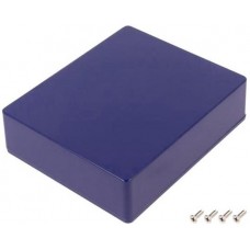 1590XXCB, Enclosures, Boxes, & Cases Alum Blue Rectangle 5.72 x 4.77 x 1.39"
