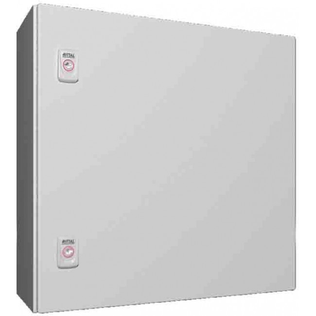 1050000, AX Series RAL7035 Sheet Steel Enclosure, IP66, IK10, 500 x 500 x 210mm