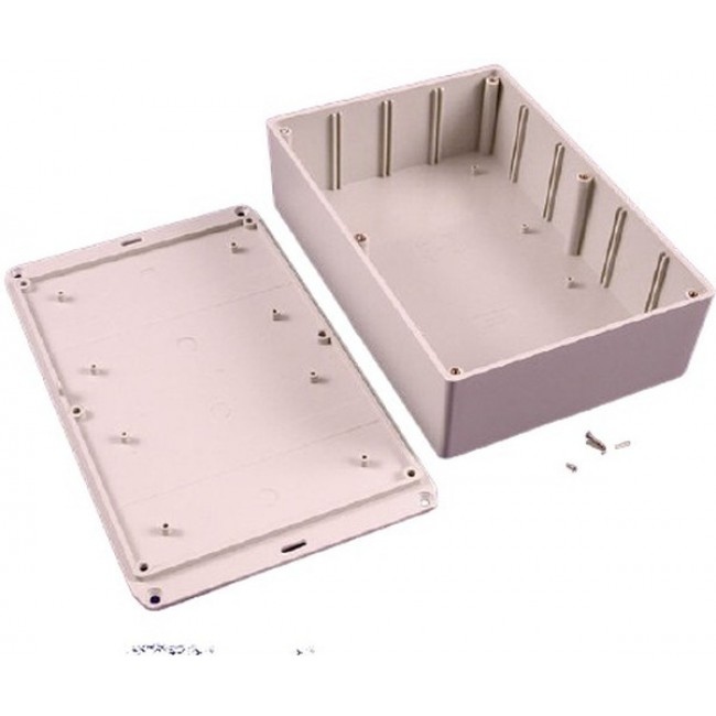 1591XXFFLGY, 1591 Series ABS General Purpose Enclosure, IP54, Flanged, 221 x 58 x 150mm